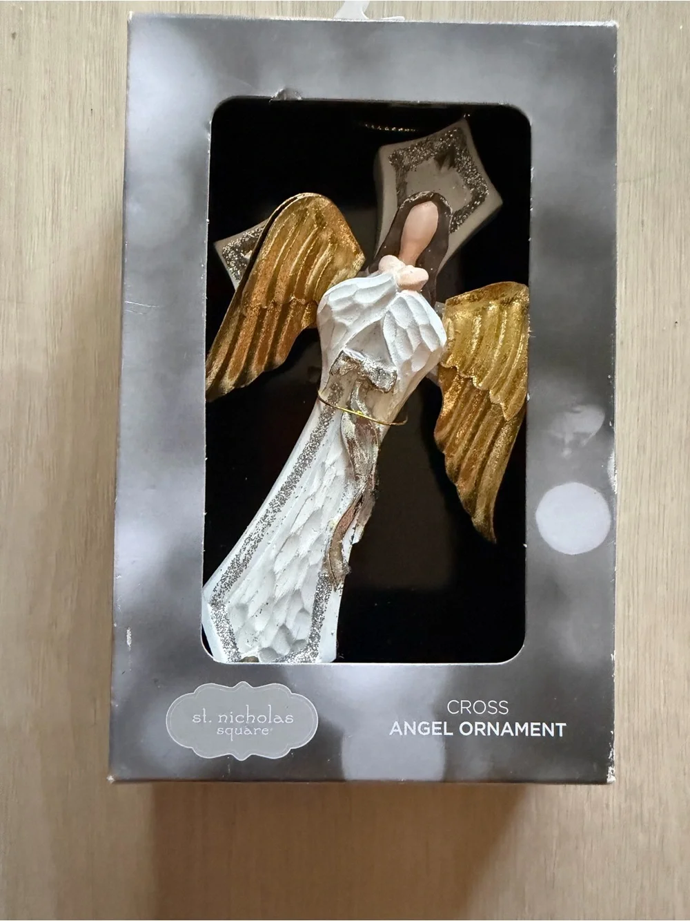 3 St. Nicholas Square: Angel - Cross Ornament - Nativities & Angels